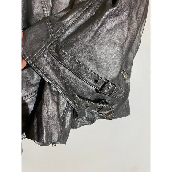 Lauren Ralph Lauren Metalic Moto Jacket Women's 3X NEW - Picture 3 of 12